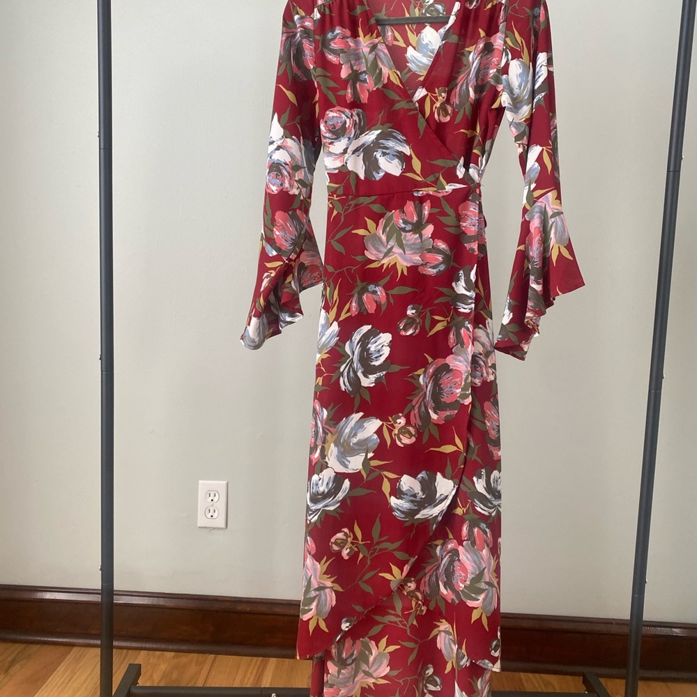 High-Low wrap dress